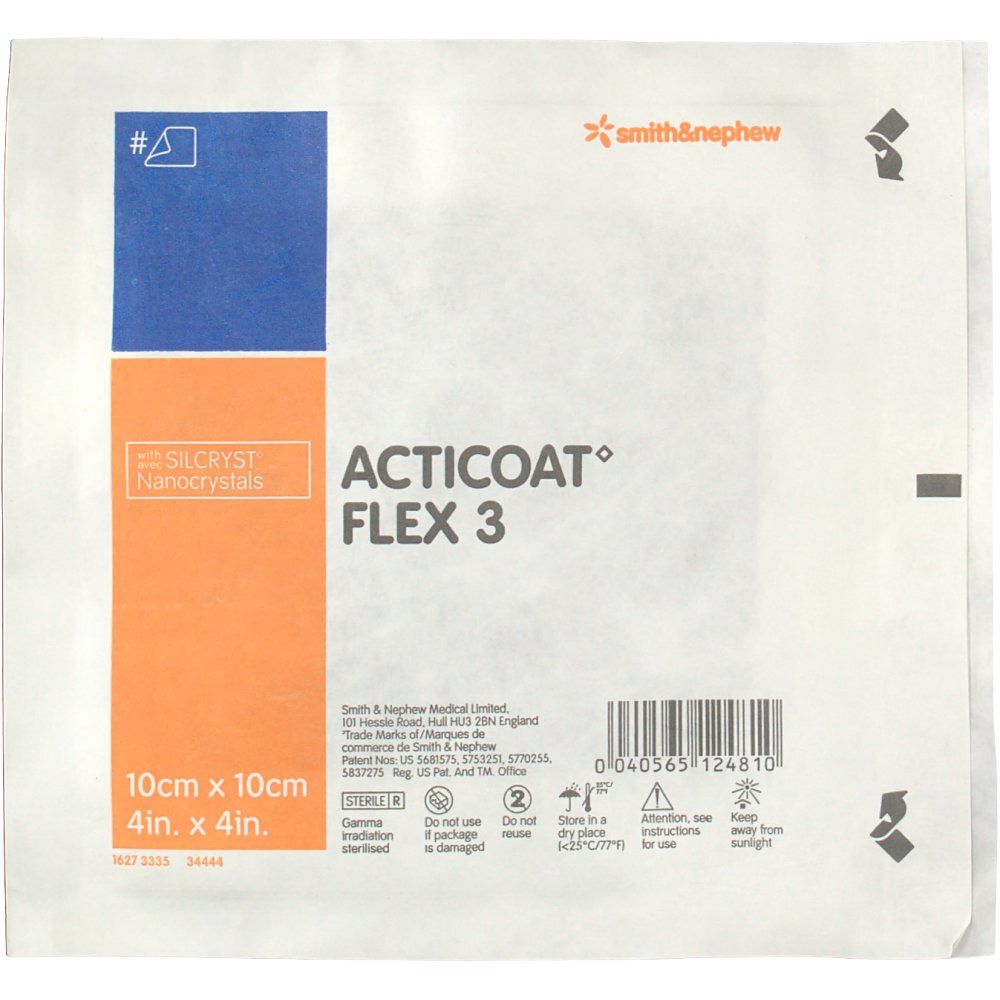 Acticoat Flex 3 Medicazione Antimicrobica Sterile 10cmx10cm