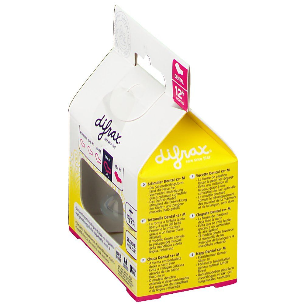Difrax Teat Dental Boy +12M