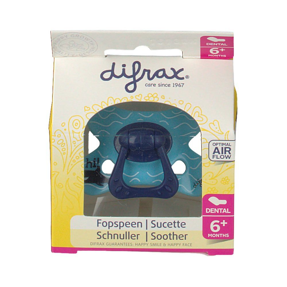 Difrax Teat Dental Boy +6M