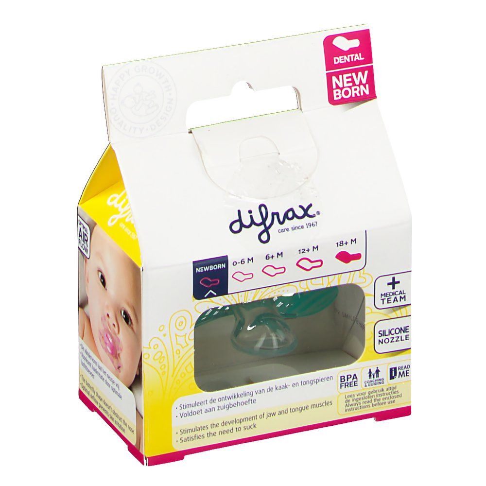 Difrax Teat Dental Boy -2m/+2m