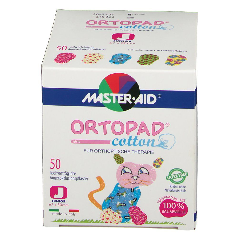 Ortopad Girls Junior Cotton Eyepatch