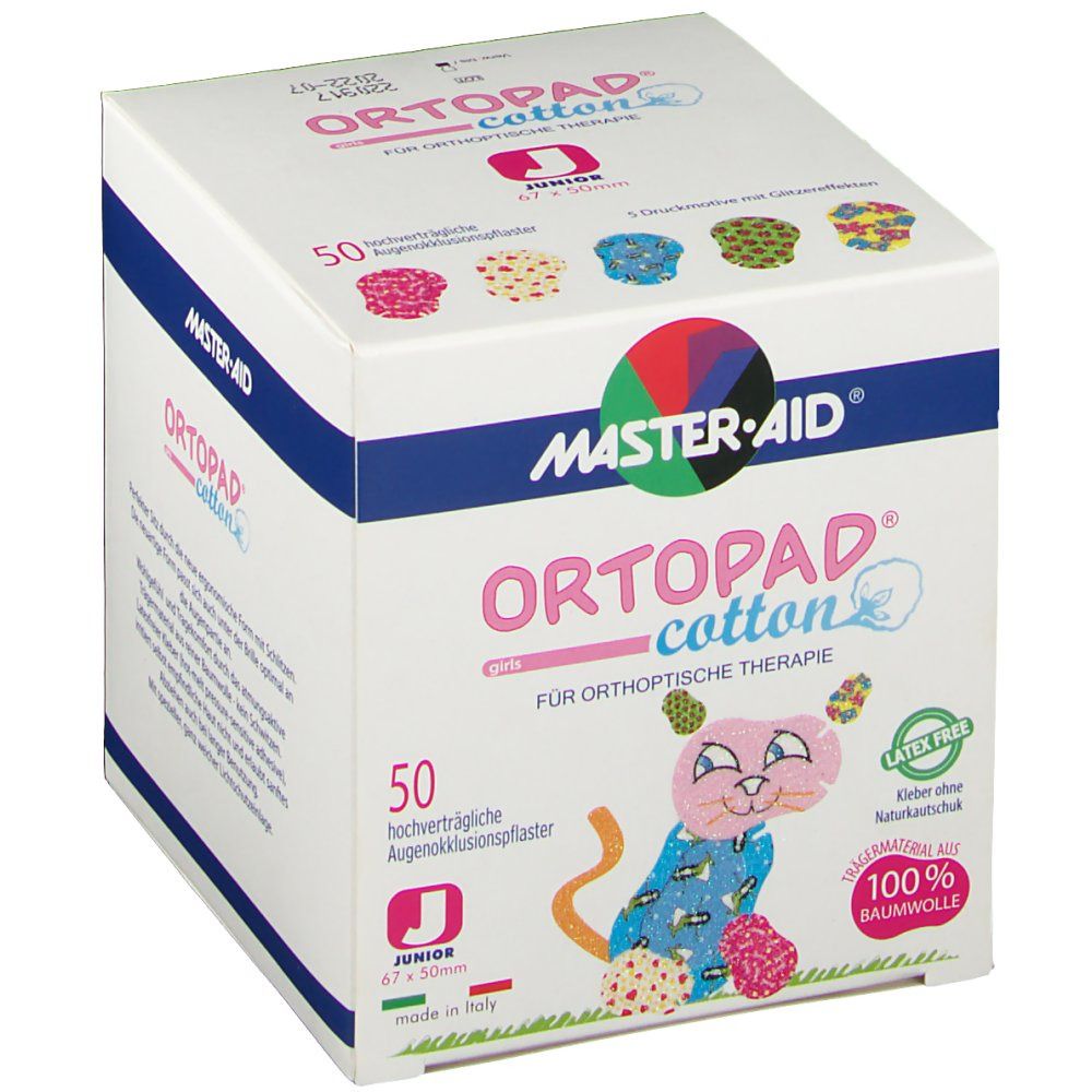 Ortopad Girls Junior Cotton Eyepatch