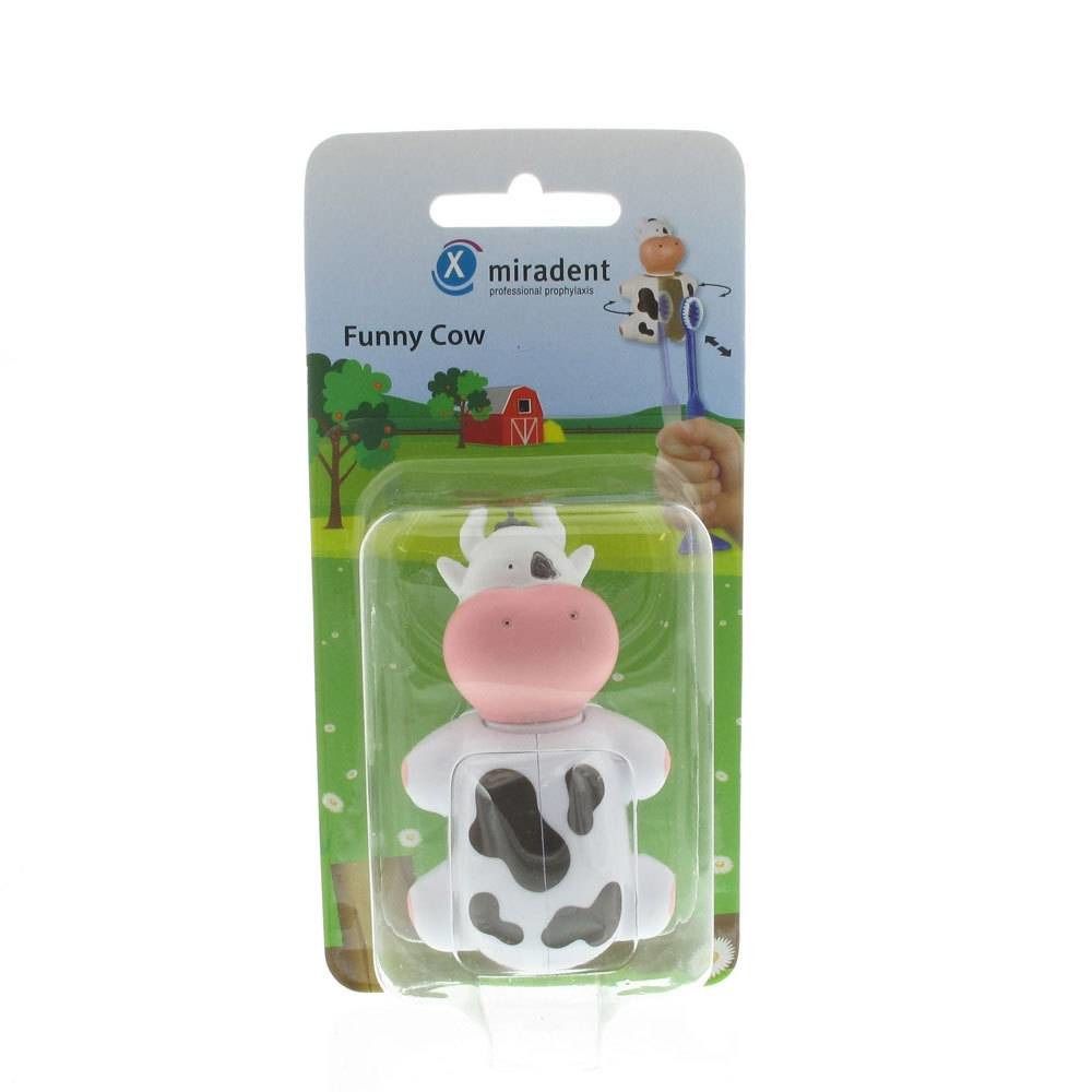 Miradent Funny Animals Cow Holder Toothbrush