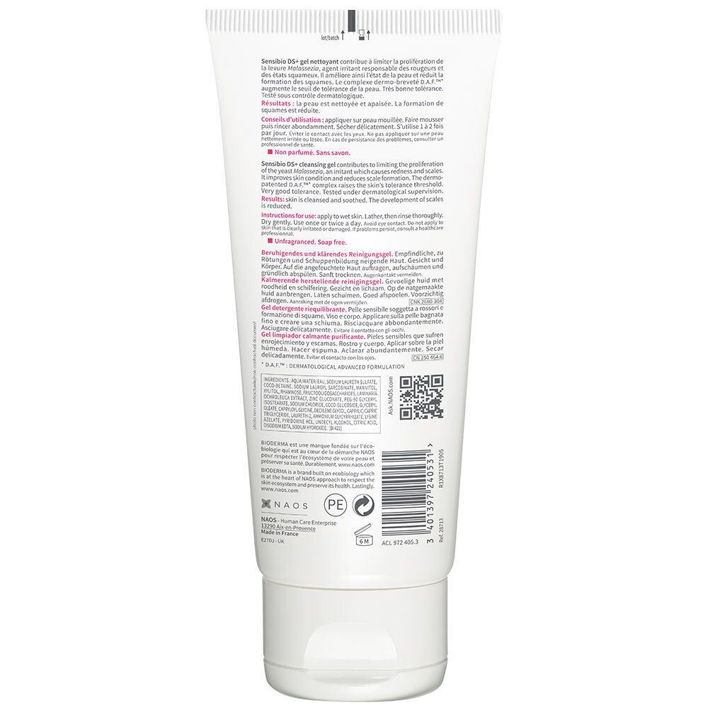 BIODERMA Sensibio DS+ Gel nettoyant