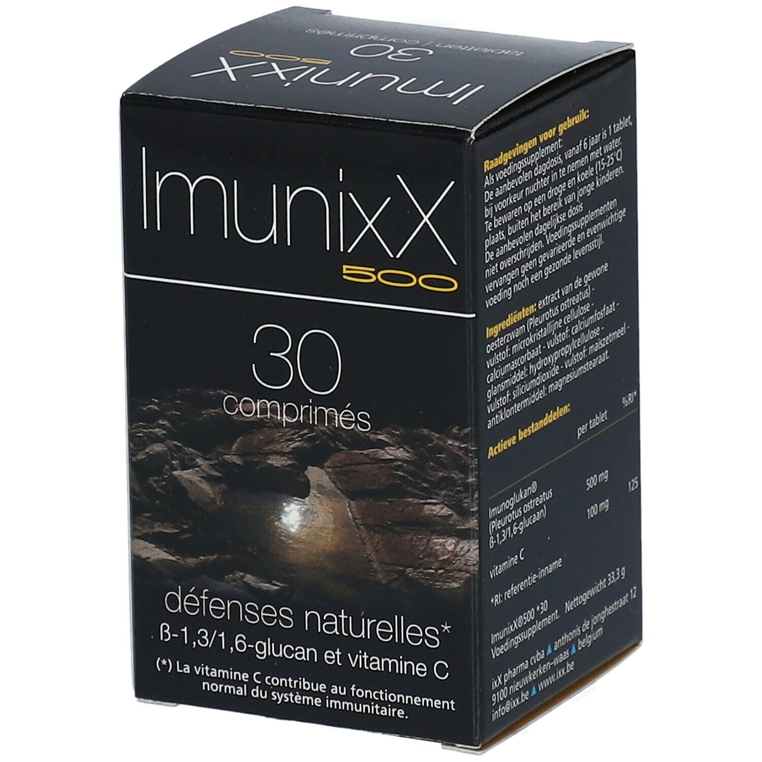 Scatola nera Imunixx 500, 30 compresse. Ingredienti e informazioni.
