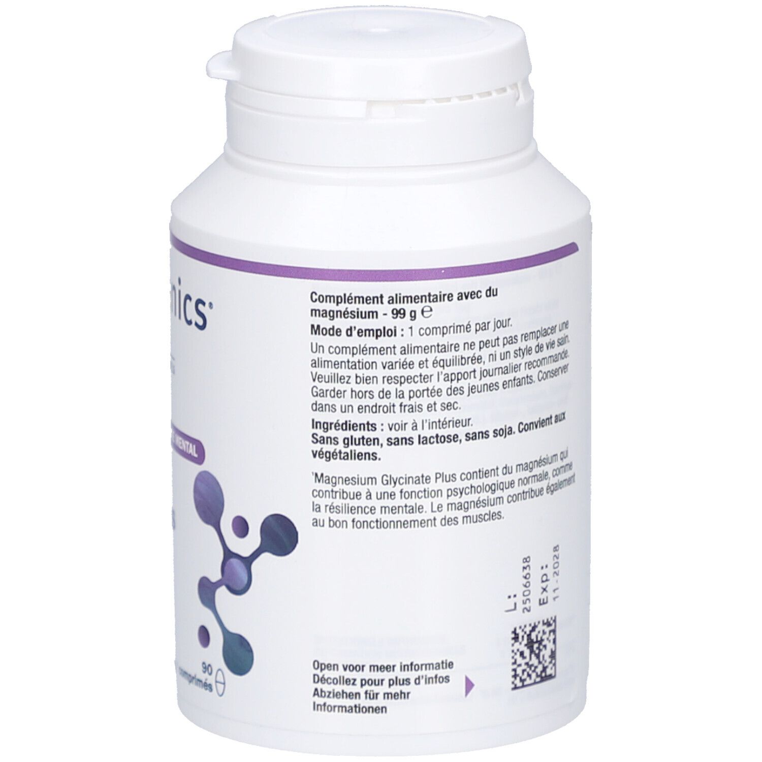 Donna con fiori sul corpo. Testo: Scienza che puoi sentire. #1 Scelta.