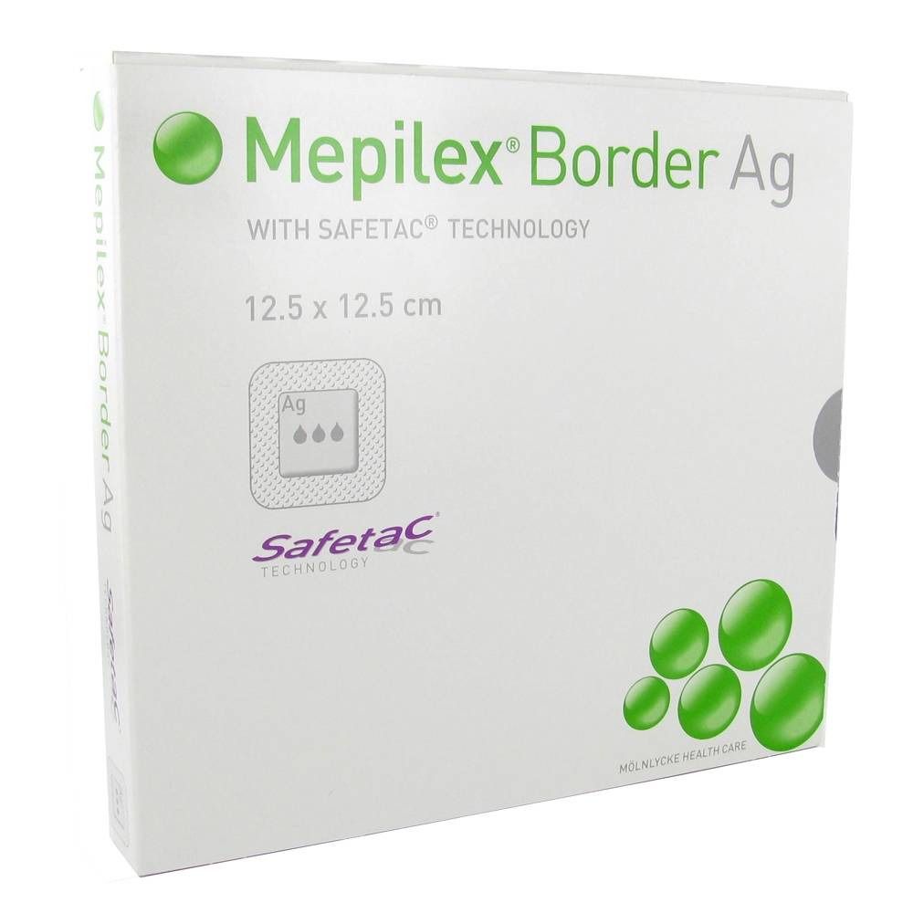 Mepilex® Border Ag 12.5 x 12.5 cm