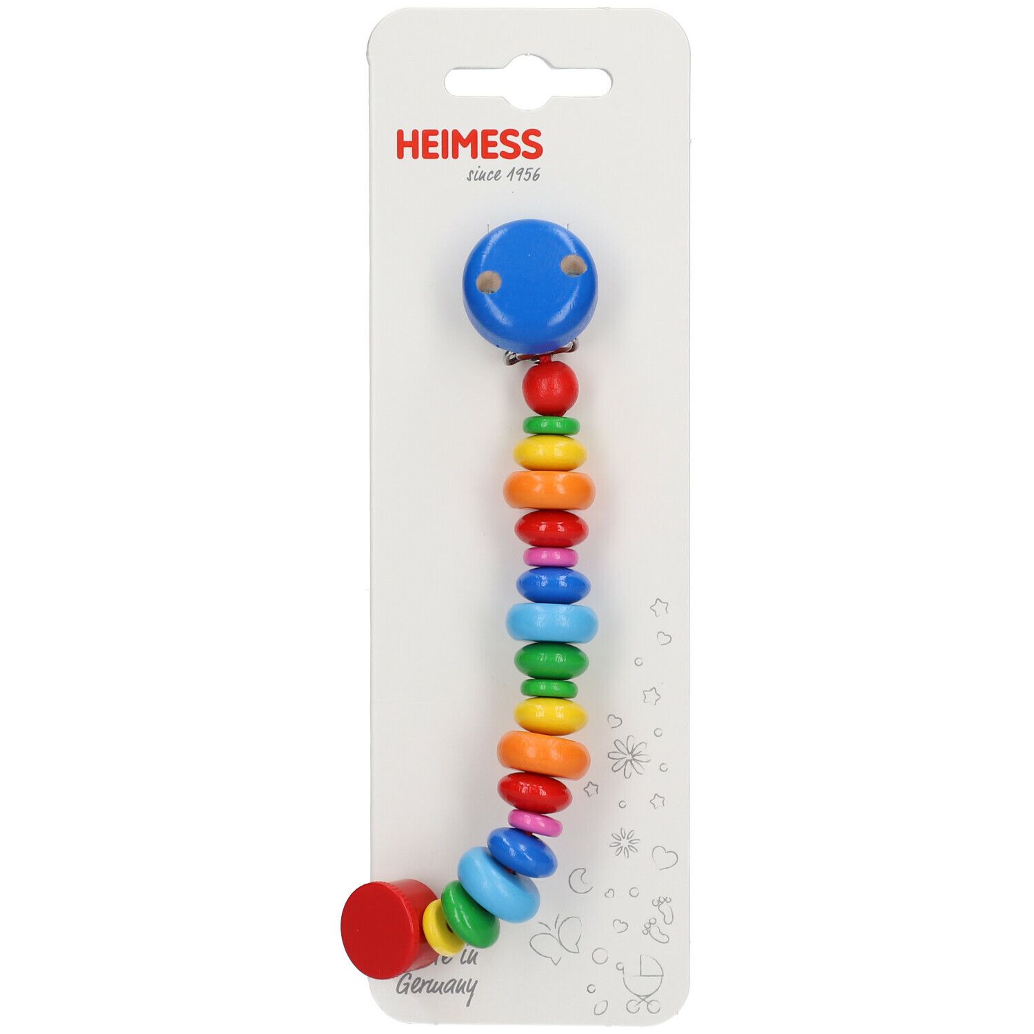Momma Dummy Teat Chain Wood Multicolor