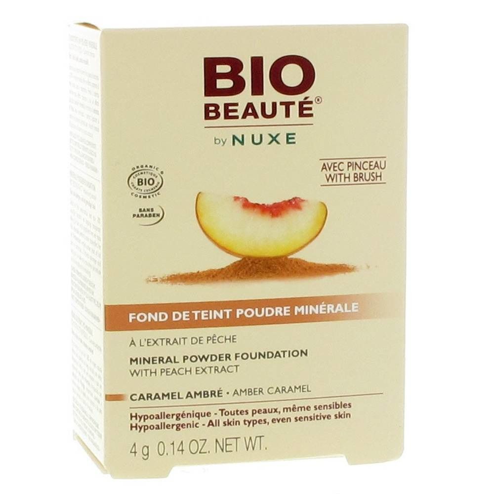 Bio Beauté By Nuxe  Mineral Powder Foundation Caramel Amber 4g+Pencil