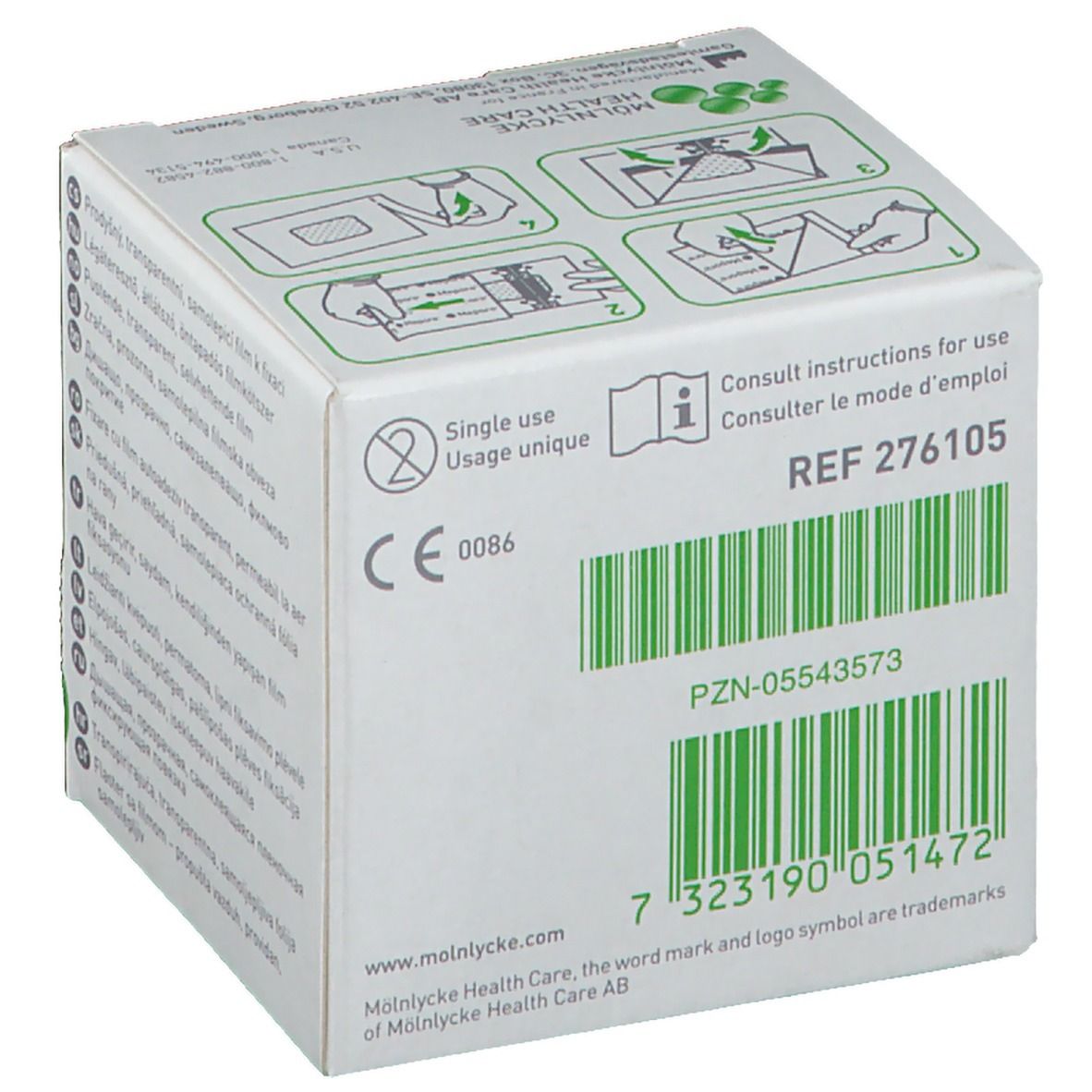 Mepore Film Rol 5cm x 10m Transparant