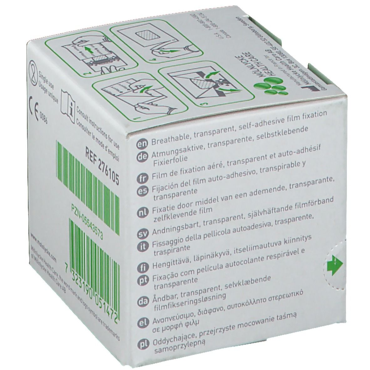 Mepore Film Rol 5cm x 10m Transparant