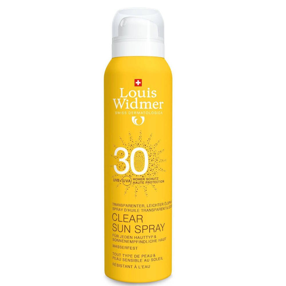Louis Widmer Clear Sun Spray IP30 Zonder Parfum