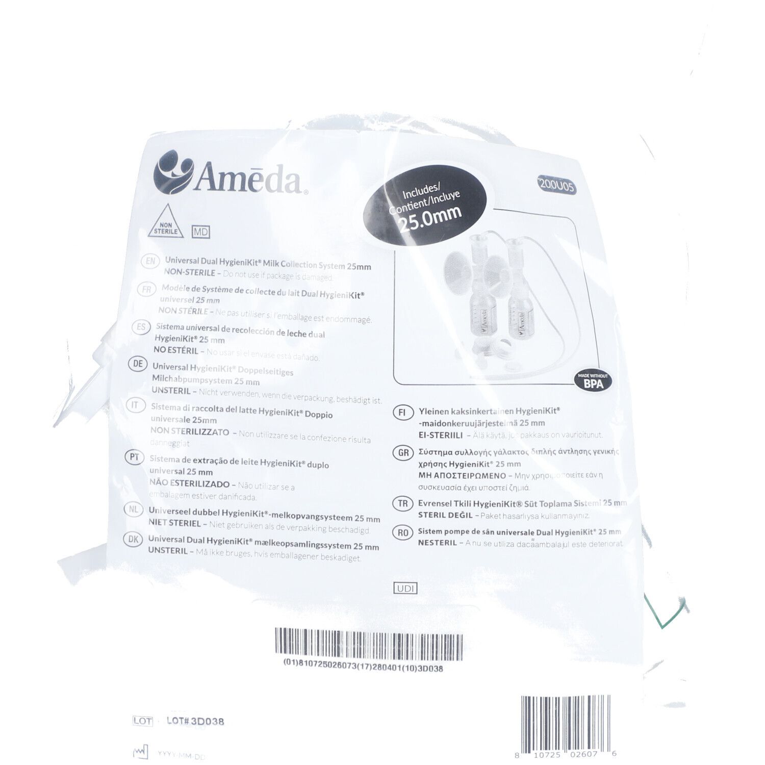 Ameda Hygiene Set Double