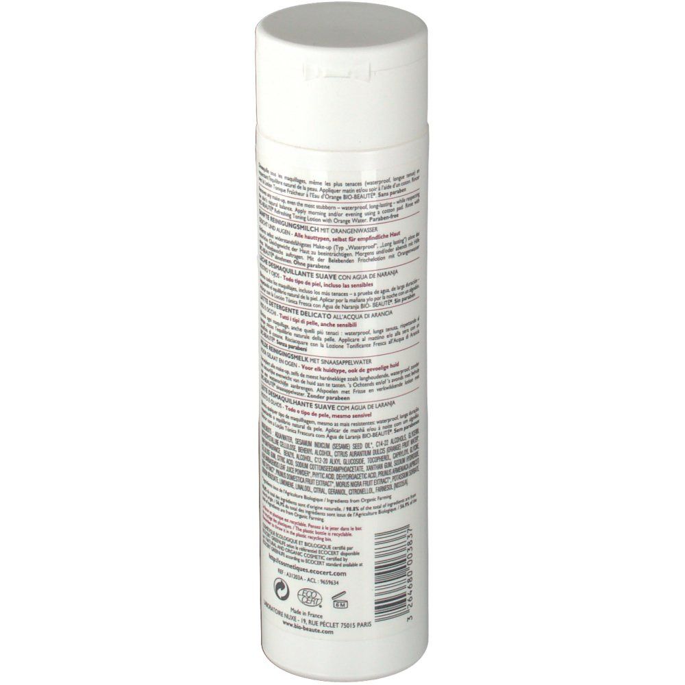 Bio Beauté By Nuxe Cleansing Milk With Orange Water