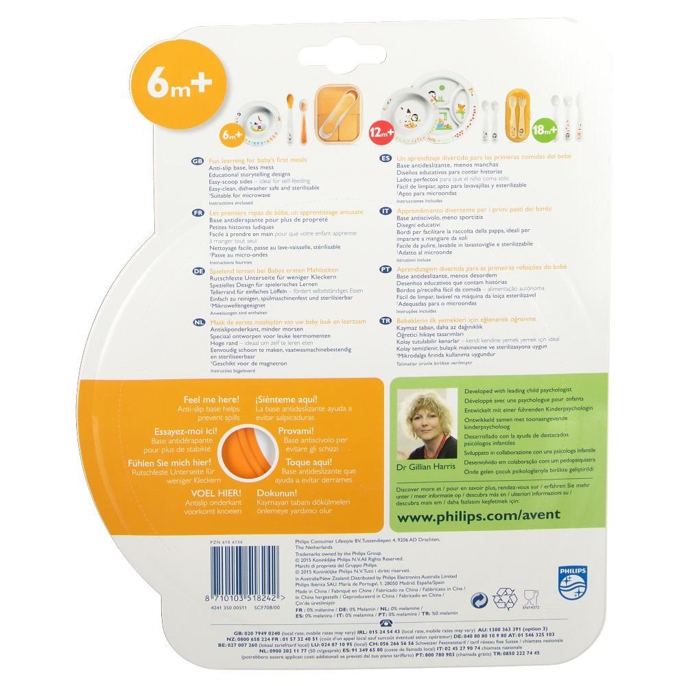 Avent Plate 2 Sizes +6m