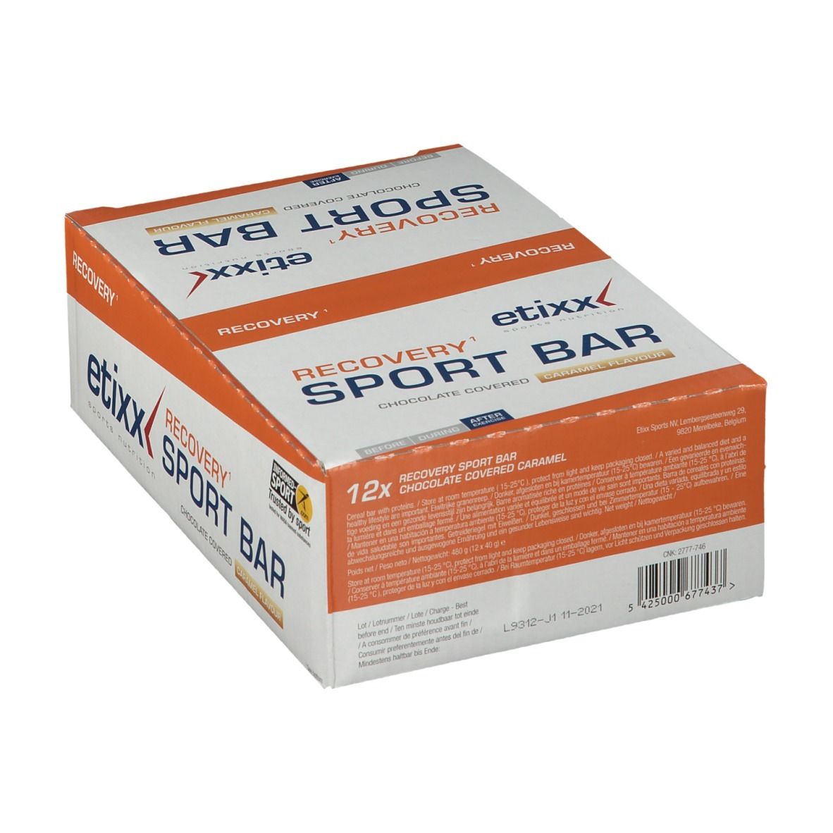 Etixx Recovery + Energy Sport Bar 40G