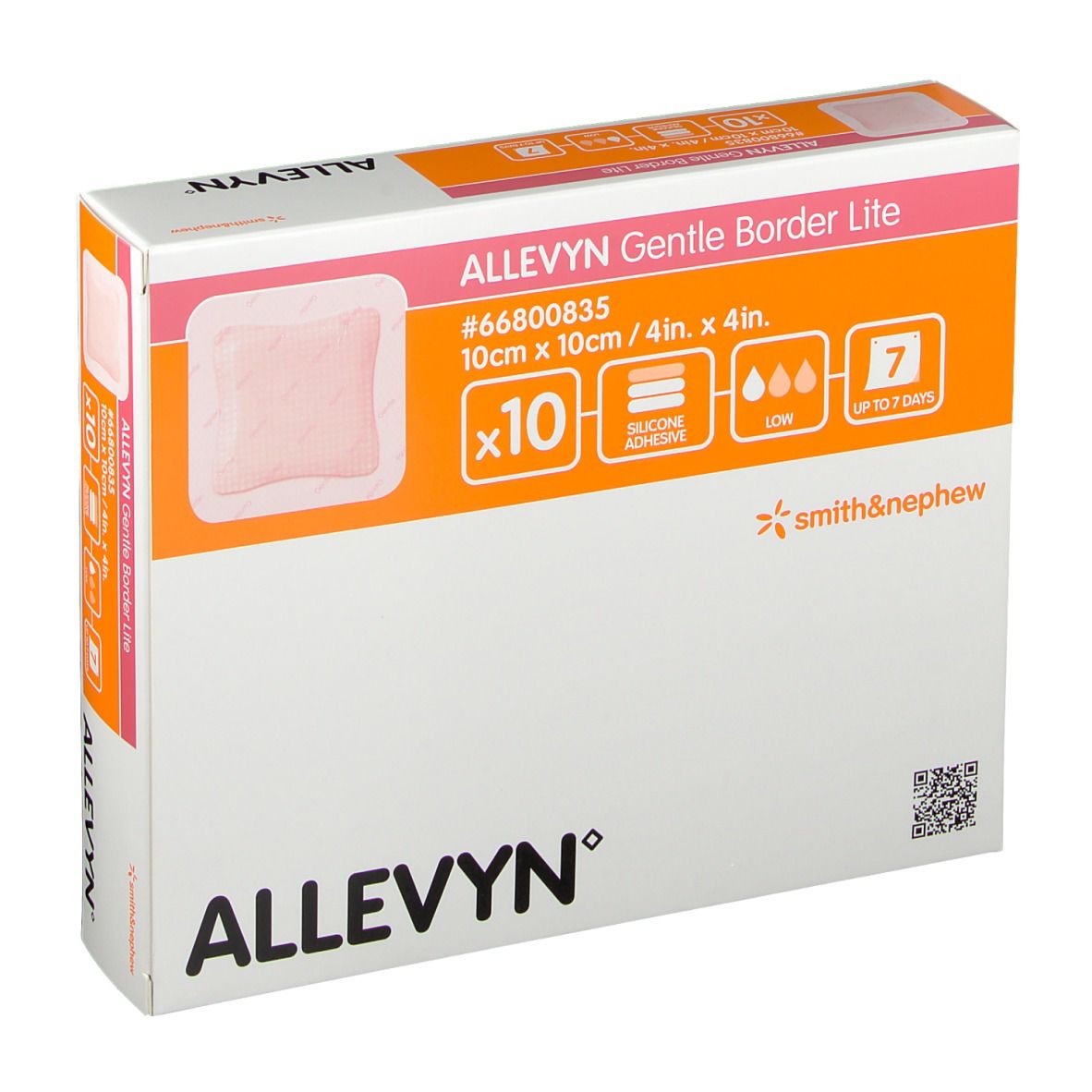 Allevyn Gentle Border Lite 10x10cm 66800835
