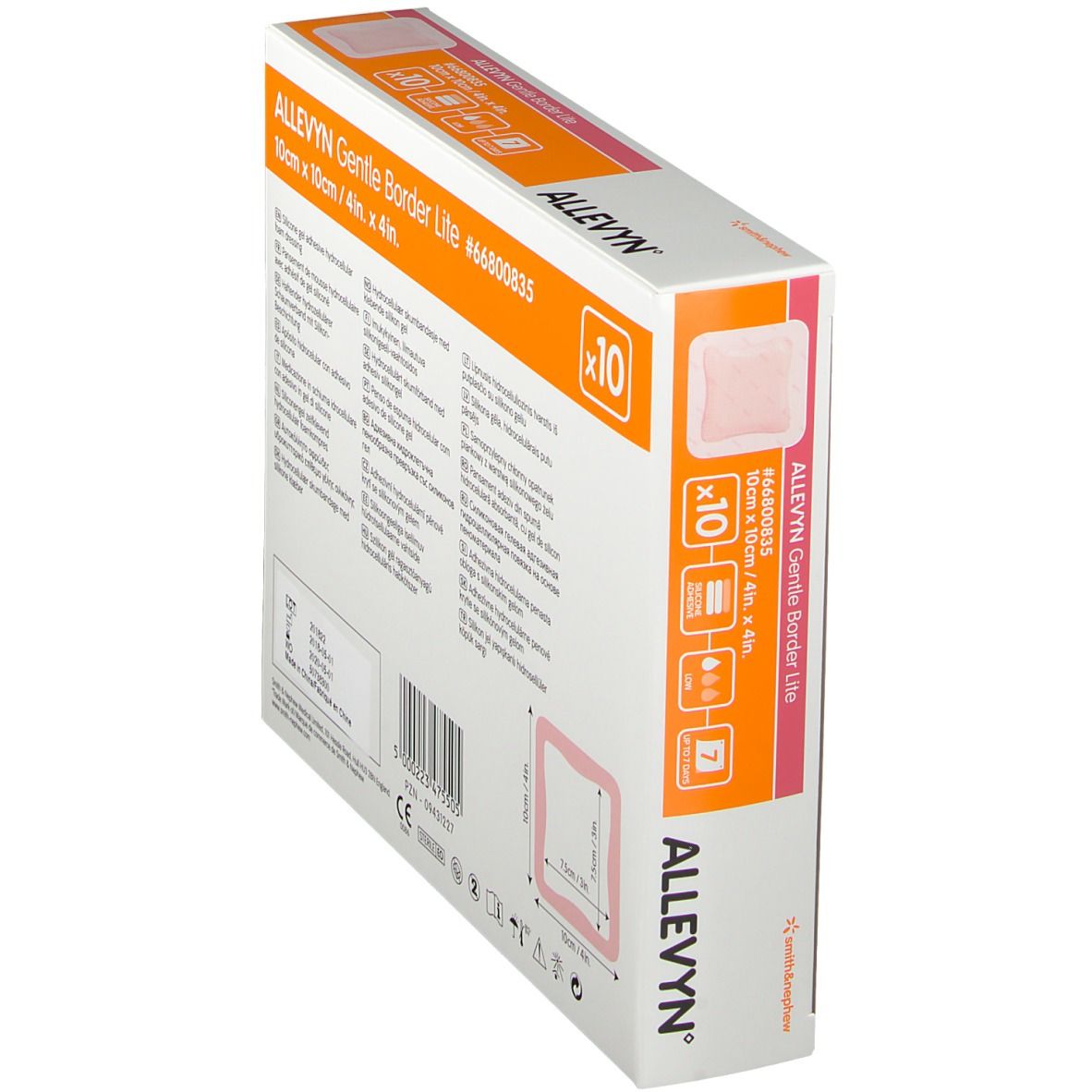 Allevyn Gentle Border Lite 10x10cm 66800835