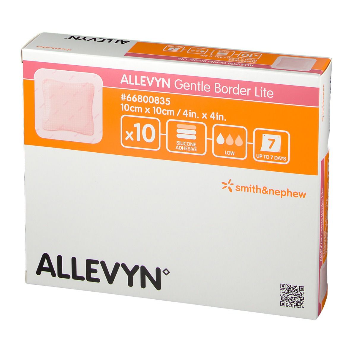 Allevyn Gentle Border Lite 10x10cm 66800835
