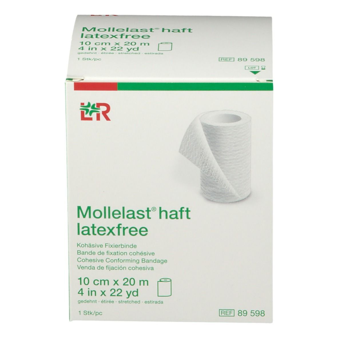 Mollelast® Haft Latex Free 10 cm x 20 m