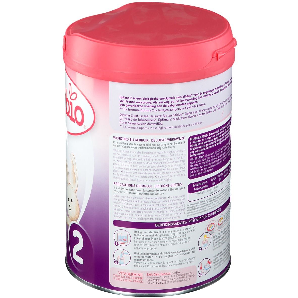 Babybio Optima 2 Follow-On Milk +6 Months