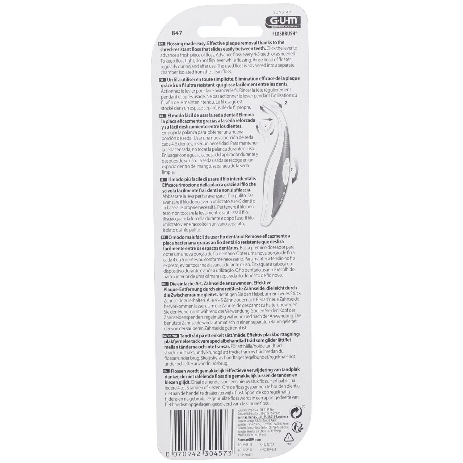 GUM Flobrush® Automatic Filo Interdentale