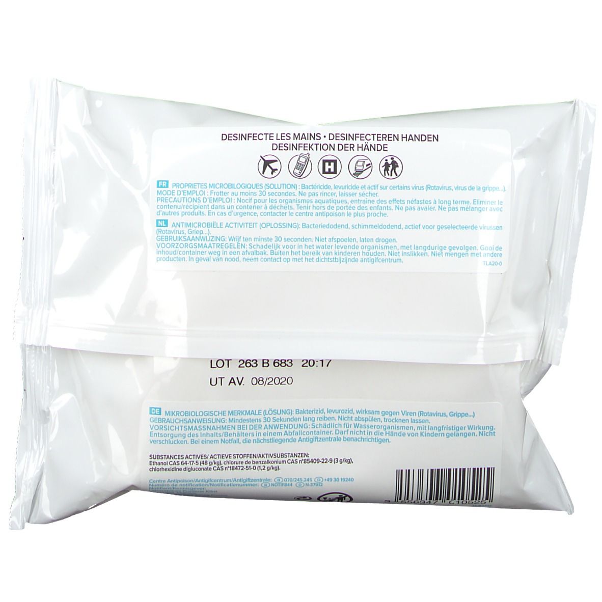 Preven's Paris® Salviette Antisettiche per Mani