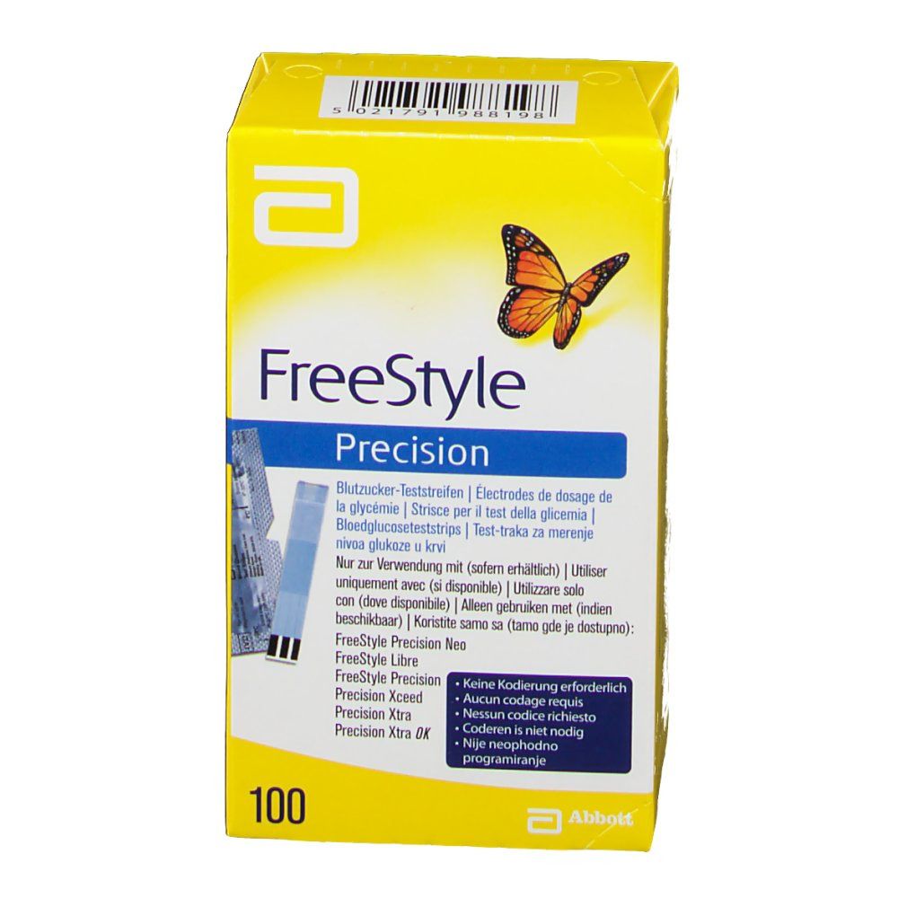 Freedom Freestyle Precision Strisce per il Test della Glicemia