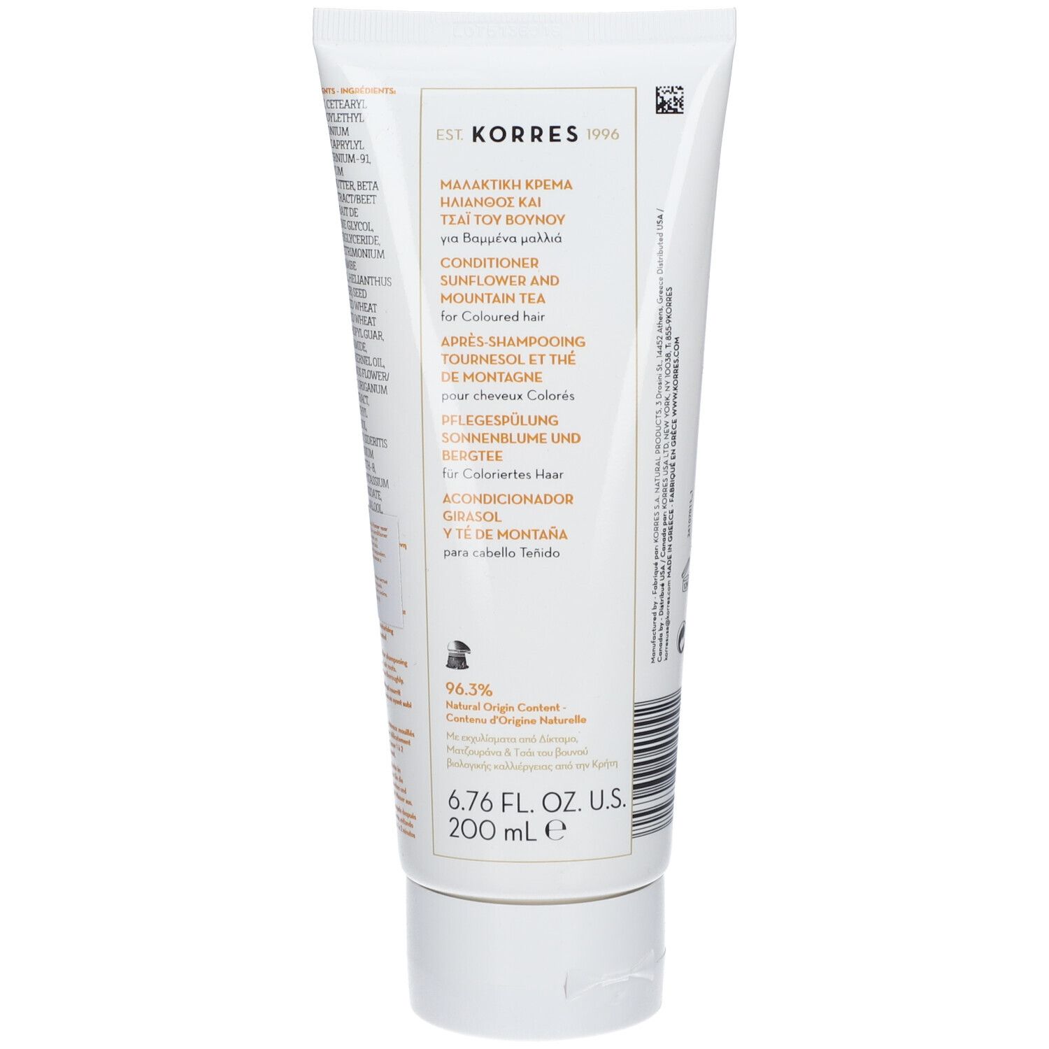 Korres Conditioner Sunflower & Mountain Tea