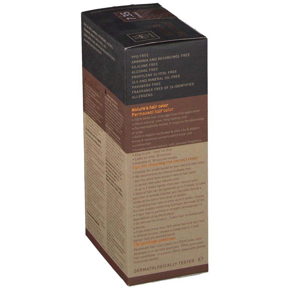 Apivita Natures Hair Color N7.35 Caramel
