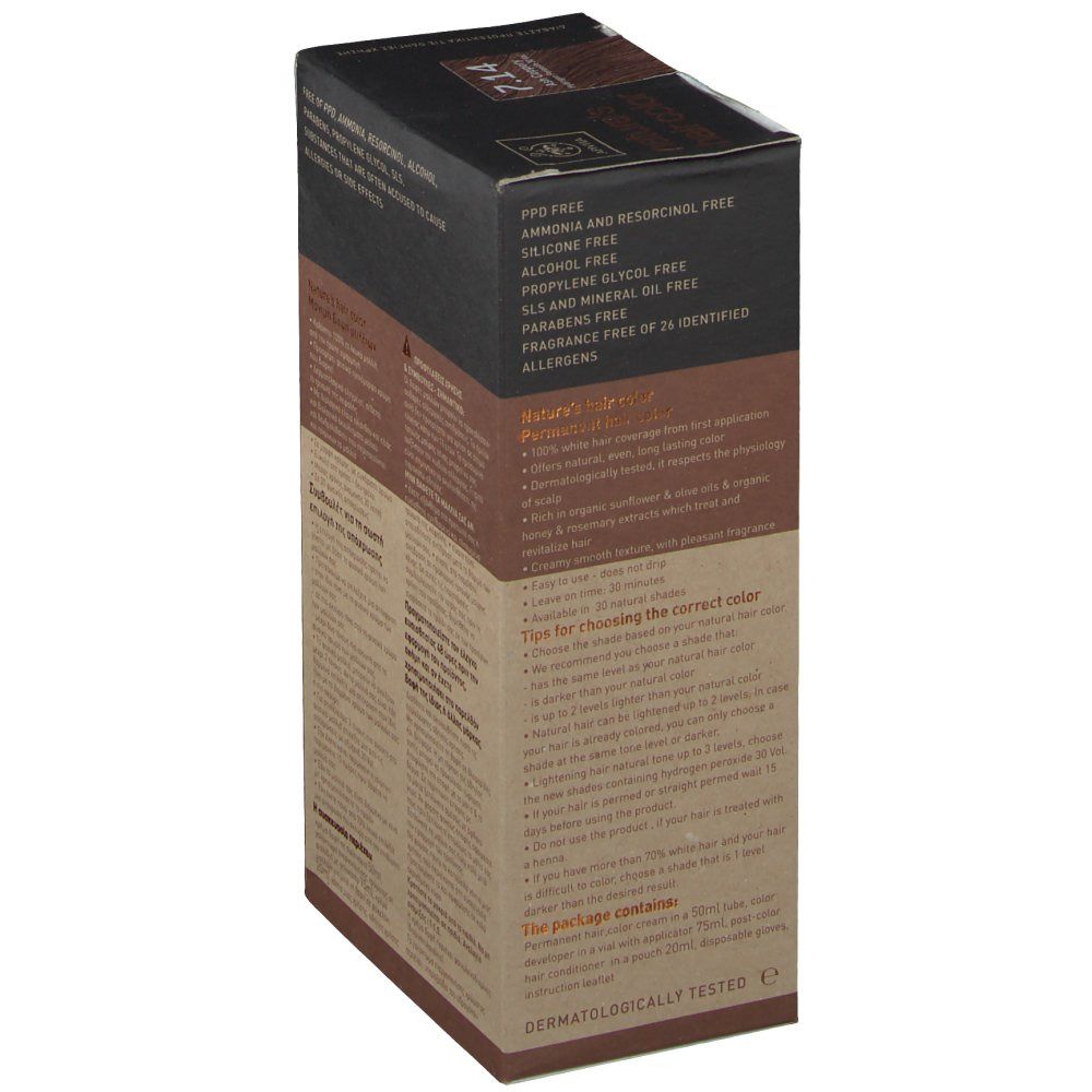 Apivita Natures Hair Color N7.14 Ash Coppery