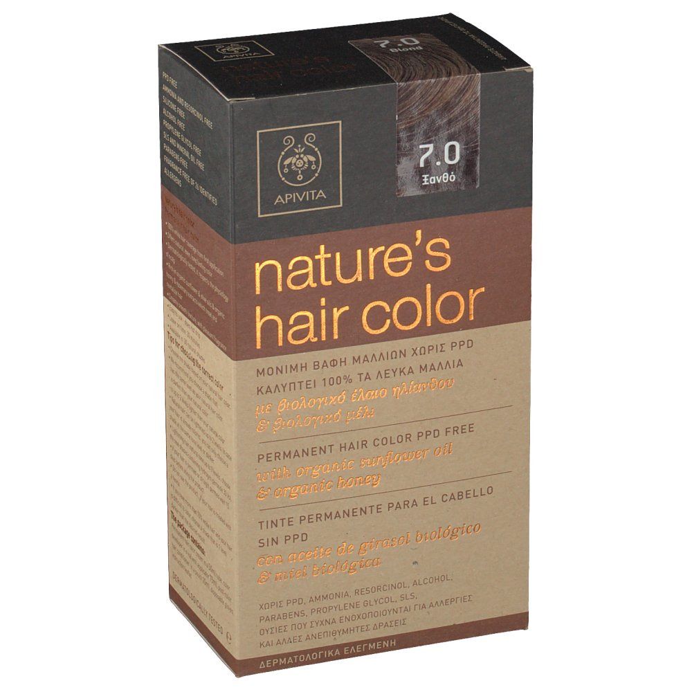 Apivita Natures Hair Color N7.0 Blond