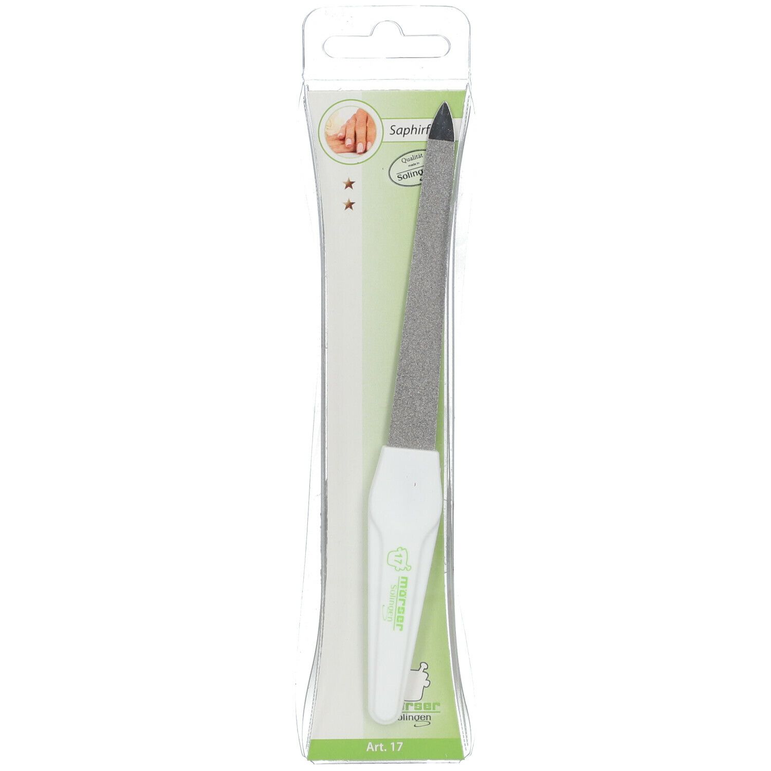 Morser Nail File Sapphire Coarse+Fine 15Cm