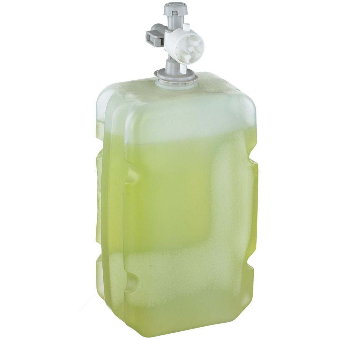 Contenitore di lozione verde con dispenser. Scritta: STOKO Refresh Wash Lotion. Volume: 1000 ml.