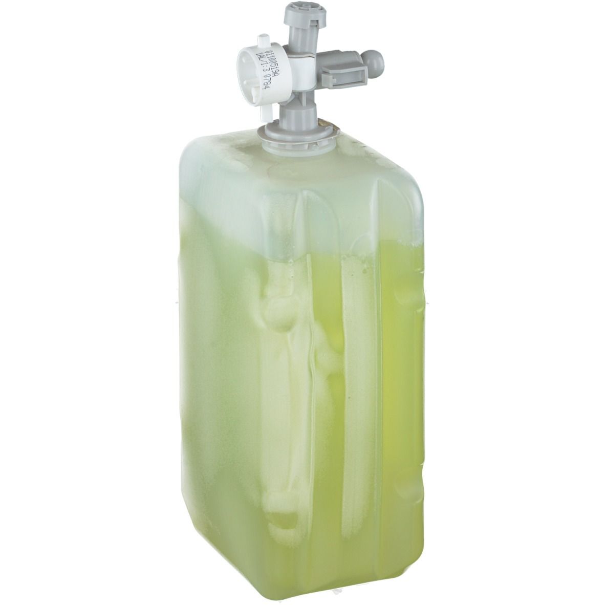 Contenitore di lozione verde con dispenser. Scritta: STOKO Refresh Wash Lotion. Volume: 1000 ml.