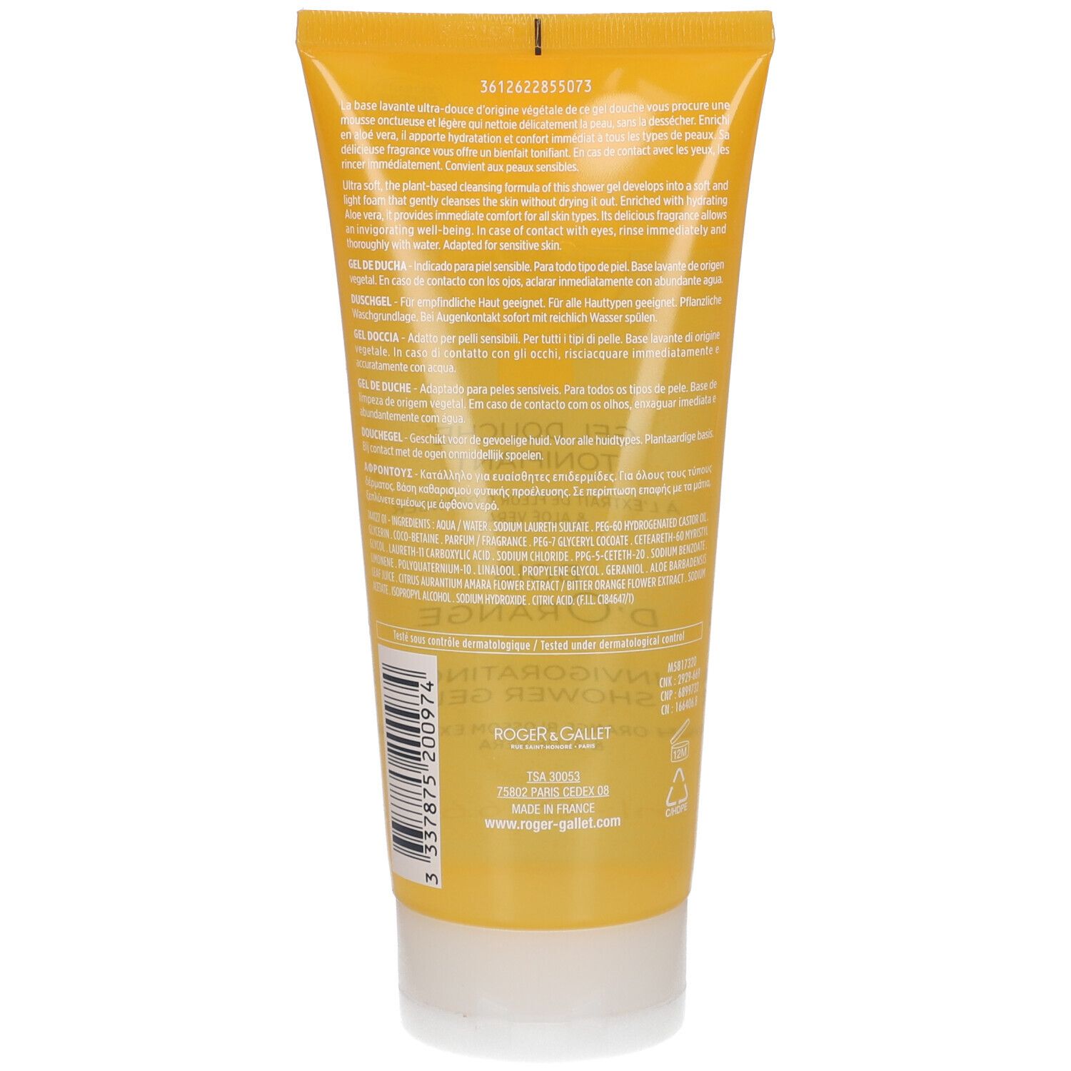 Roger & Gallet Bois d'Orange Bagno Doccia Gel Tonificante