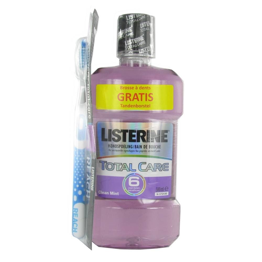Listerine Total Care Mouthwash + Toothbrush