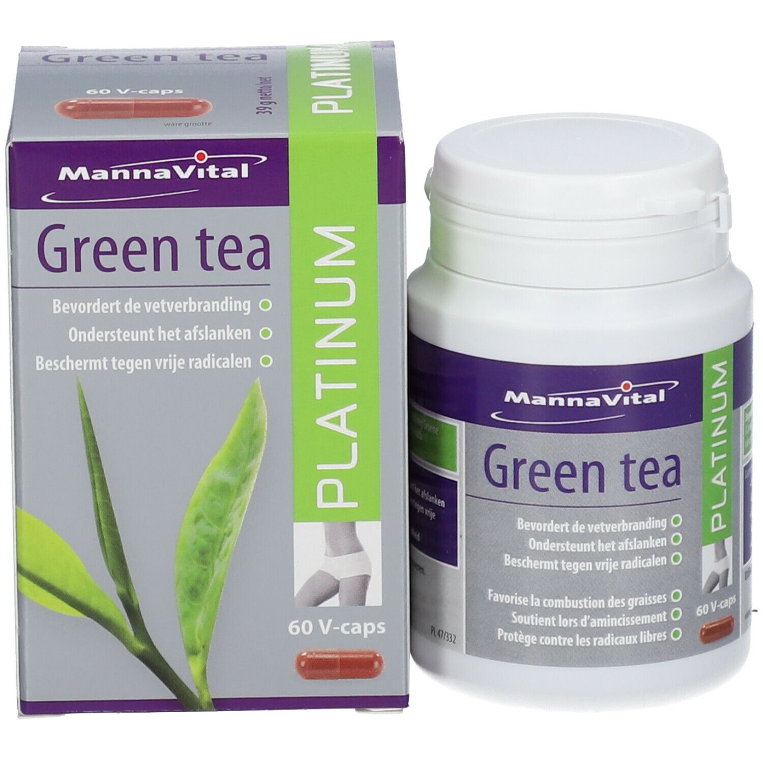 Mannavital Green Tea Platinum V-Caps