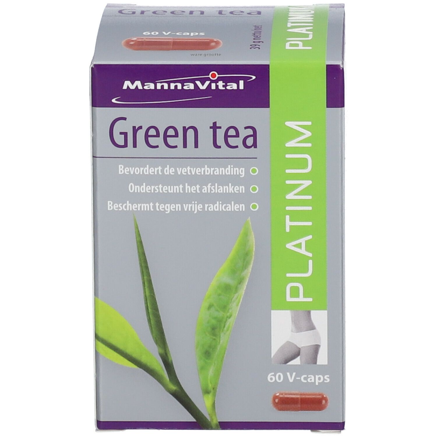 Mannavital Green Tea Platinum V-Caps