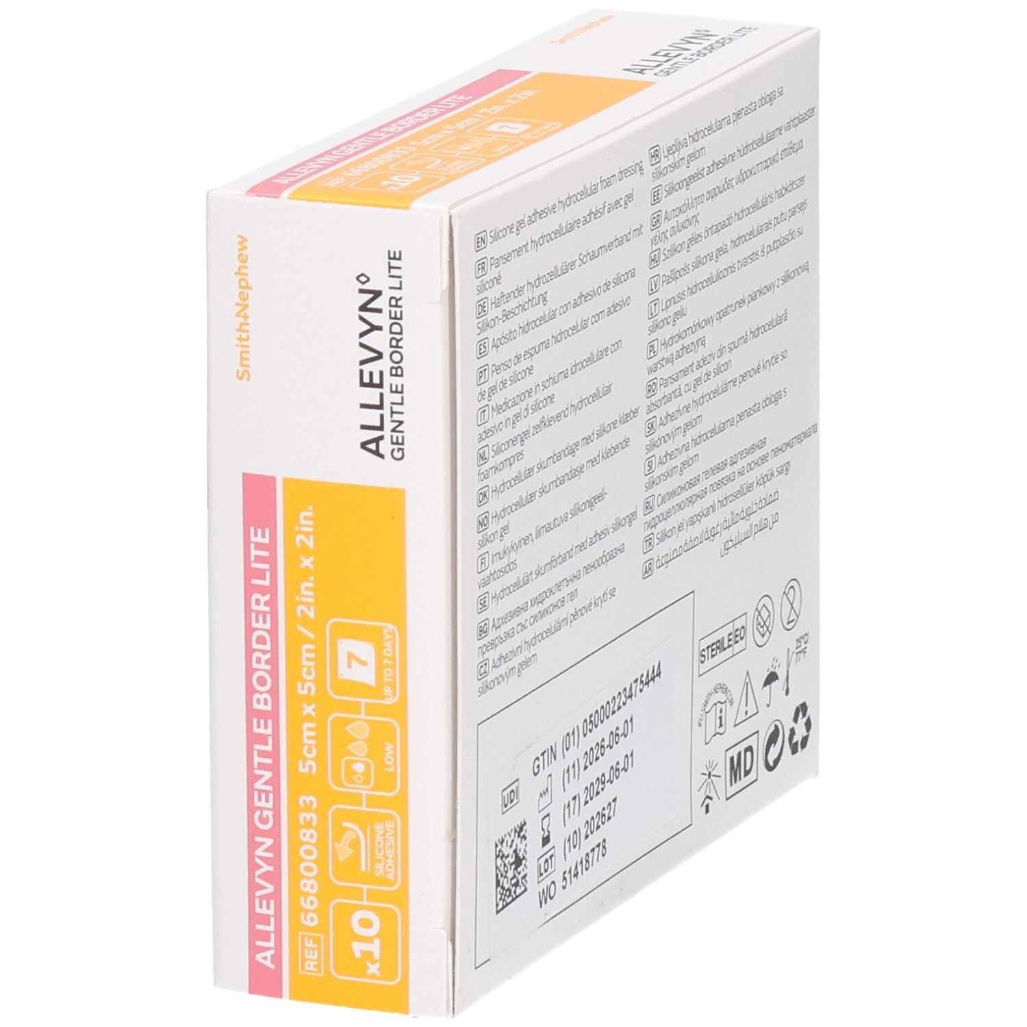 Allevyn Gentle Border Lite 5 x 5cm 66800833