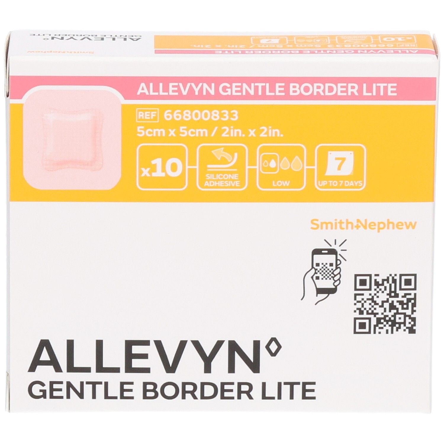 Allevyn Gentle Border Lite 5 x 5cm 66800833