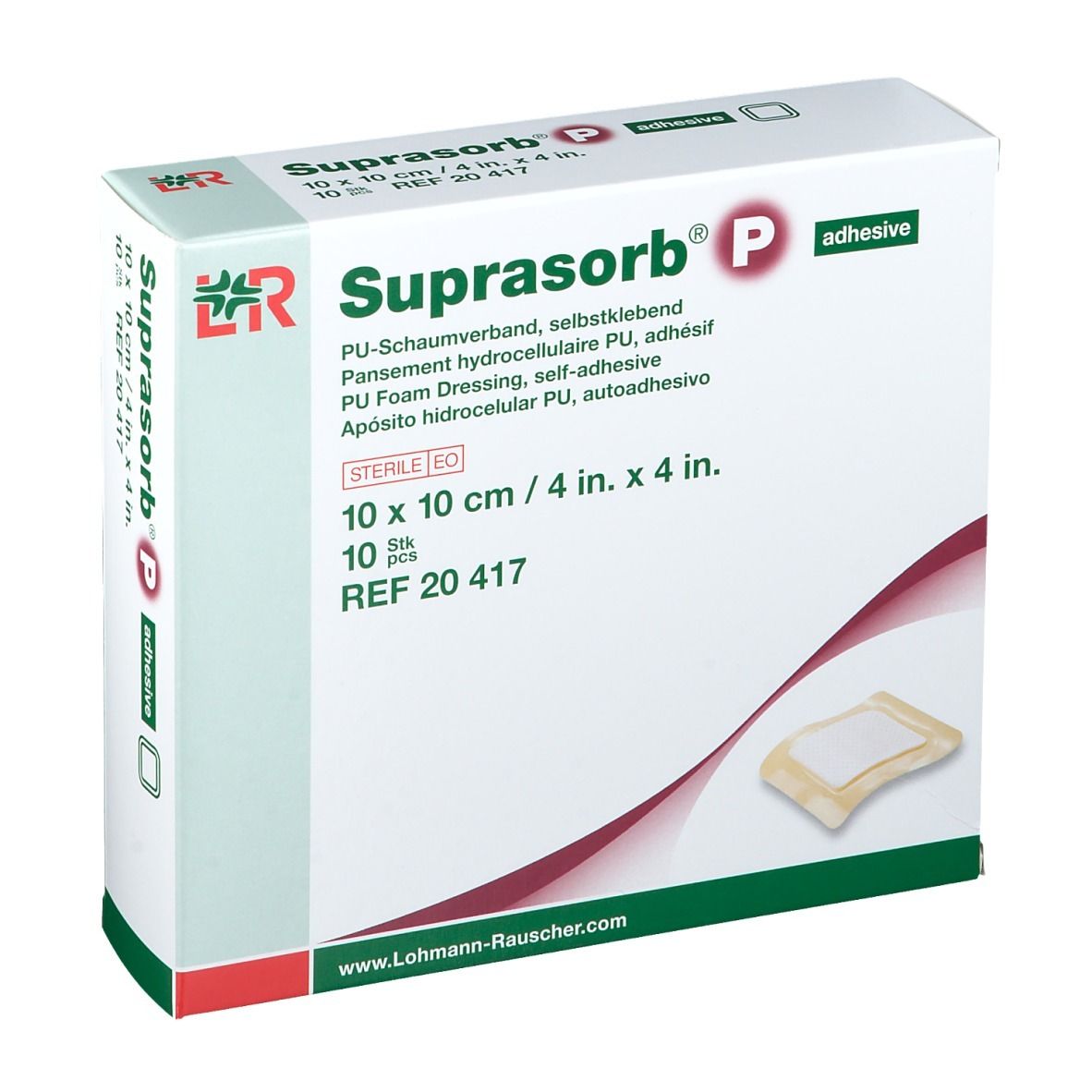 Suprasorb® P Adhesive 10 cm x 10 cm