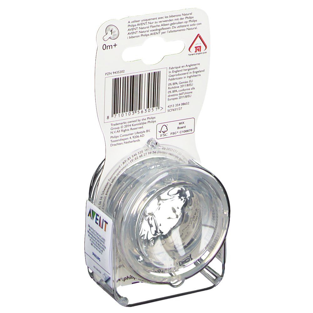 Avent Natural Pacifier Newborns 1 Hole