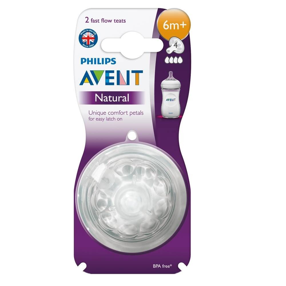 Avent Natural Pacifier Fast 4 Holes