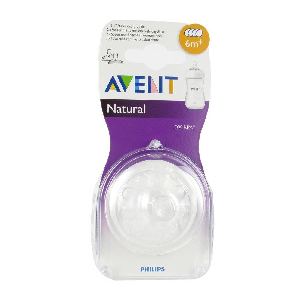 Avent Natural Pacifier Fast 4 Holes
