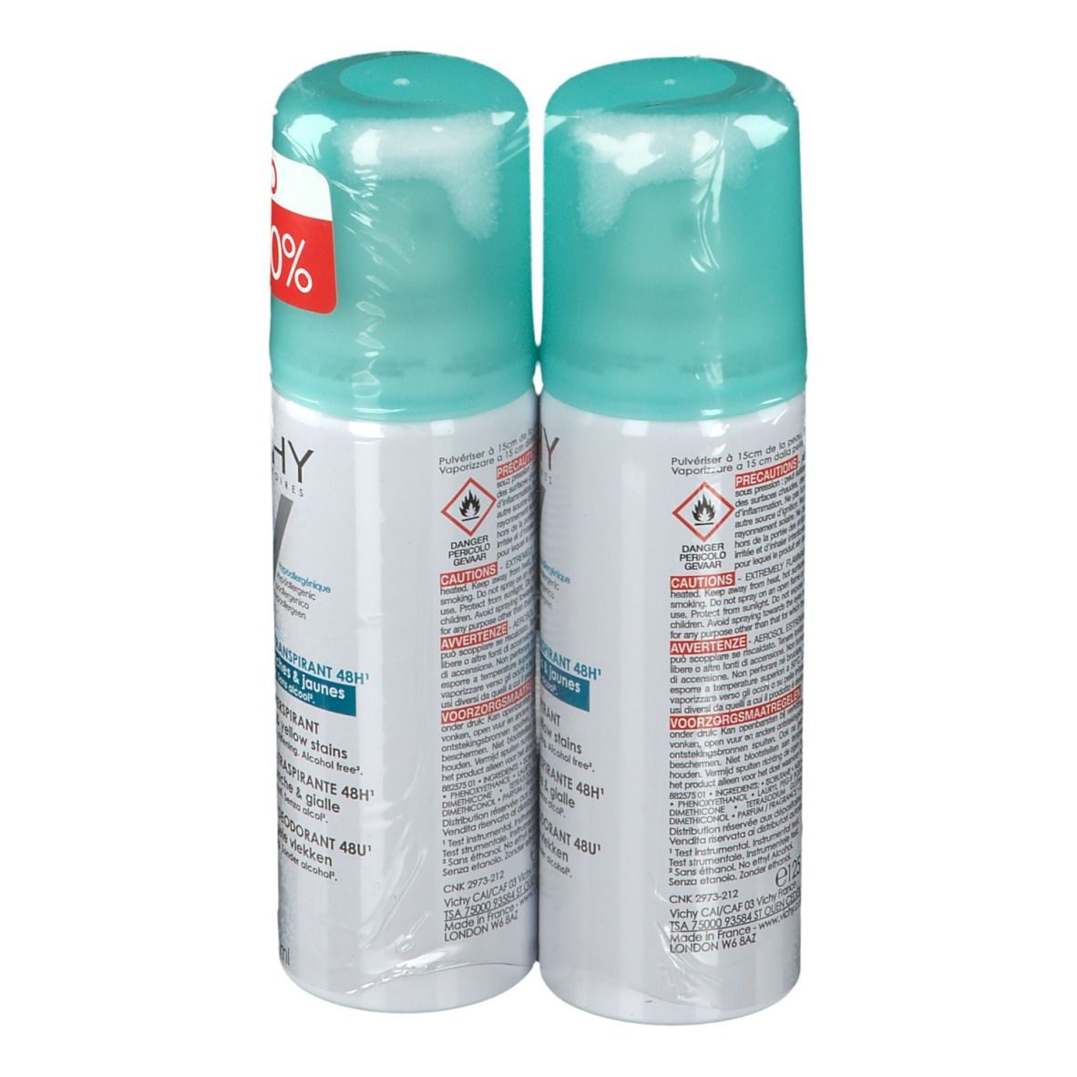 Vichy Deo Anti-Trace Aerosol Duo Promo 2nd -50%