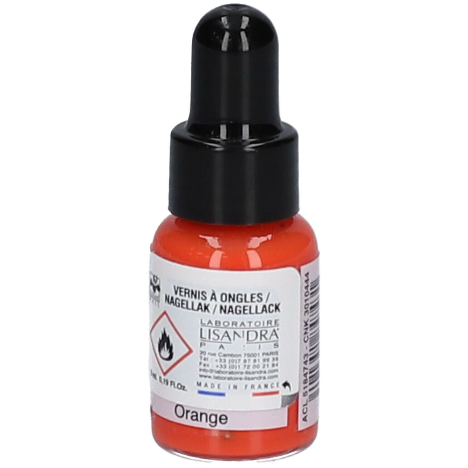 Lisandra Cosménail Nail Polish 26 Orange