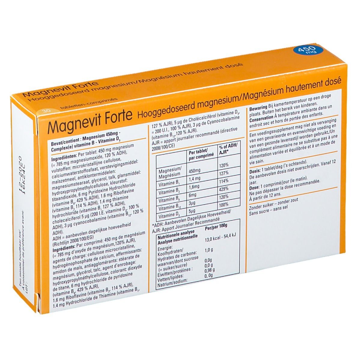 Magnevit Forte Teva 450mg