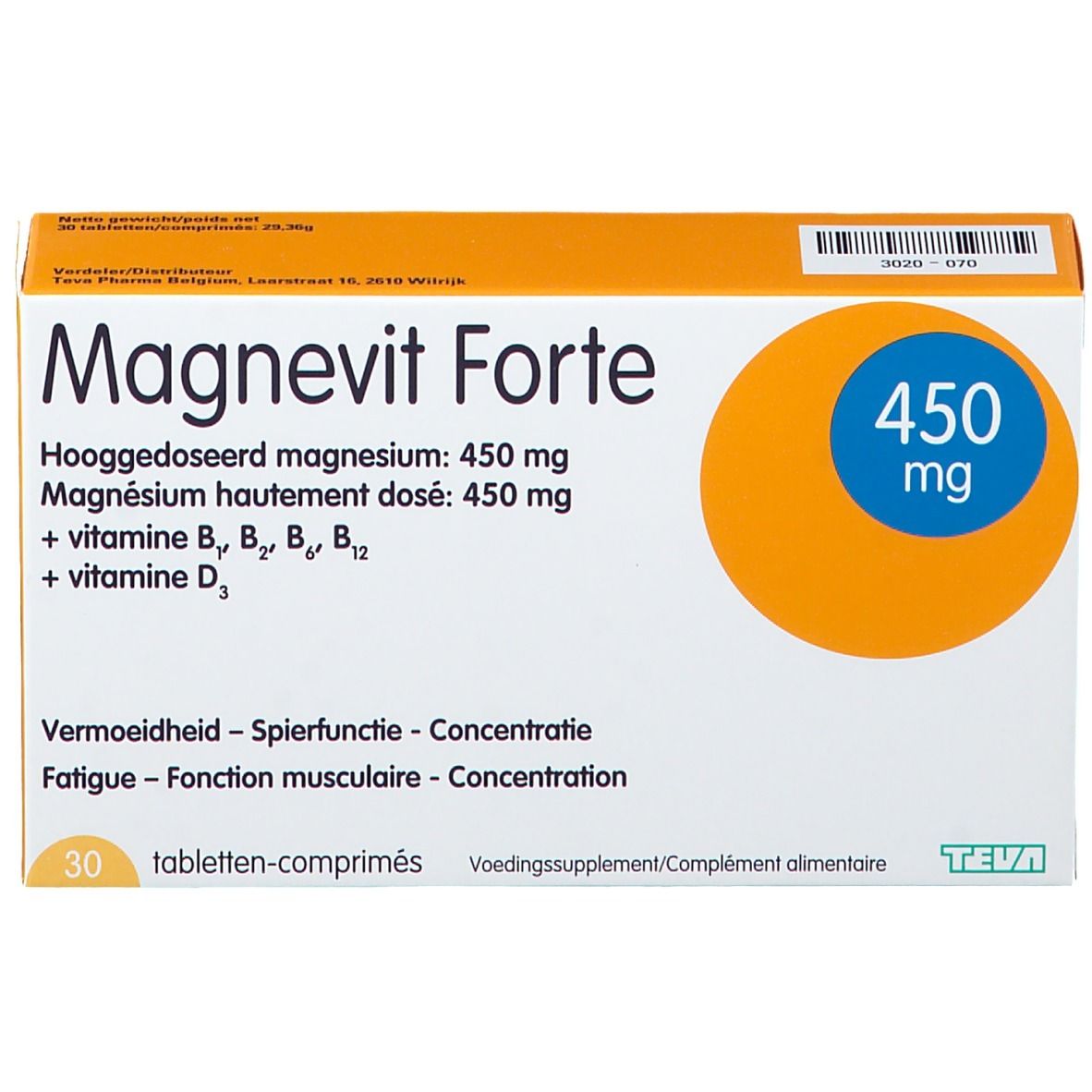 Magnevit Forte Teva 450mg