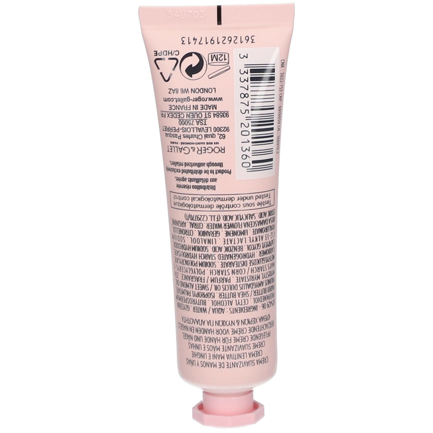 Roger & Gallet Rose Crema Mani e Unghie